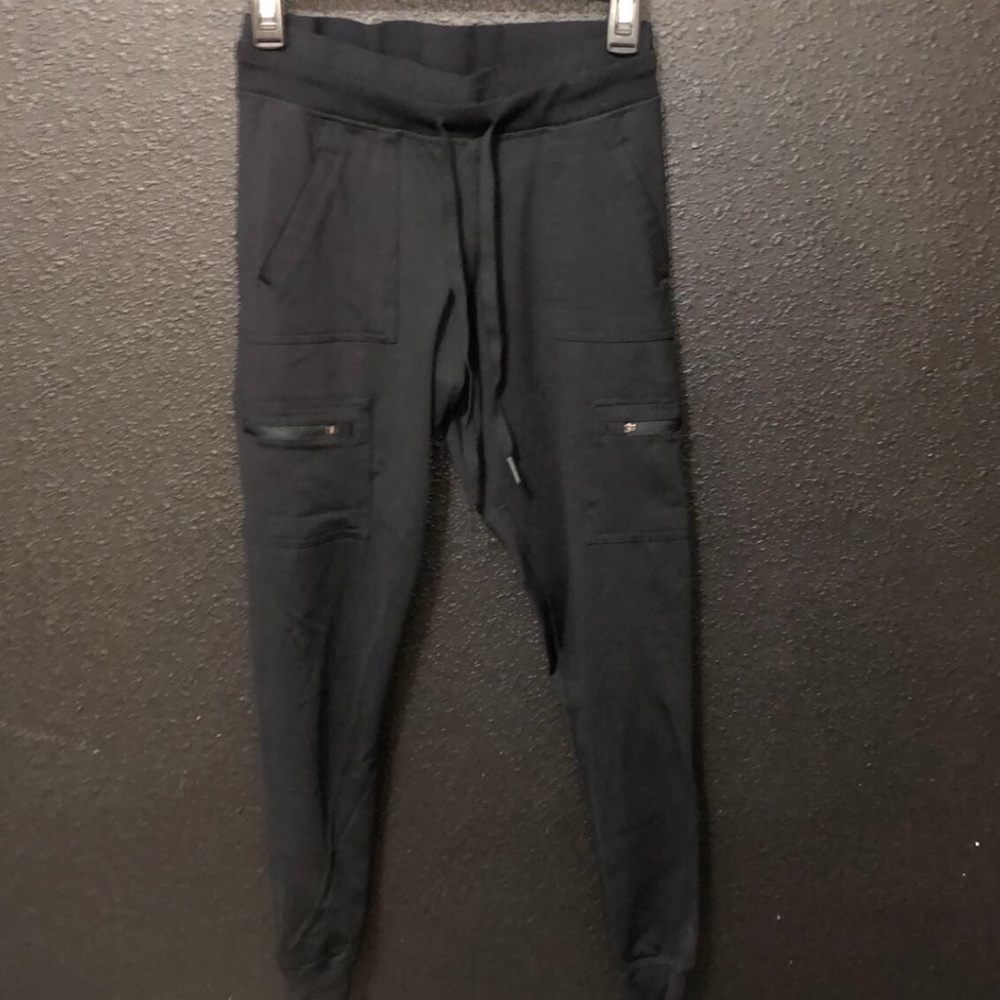 black cargo joggers